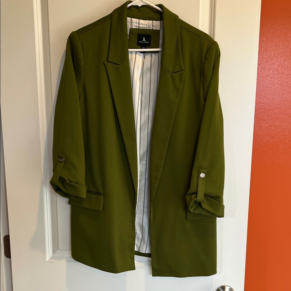 Jules & Leopold Forest Green Women's Blazer - Picture 4 of 4